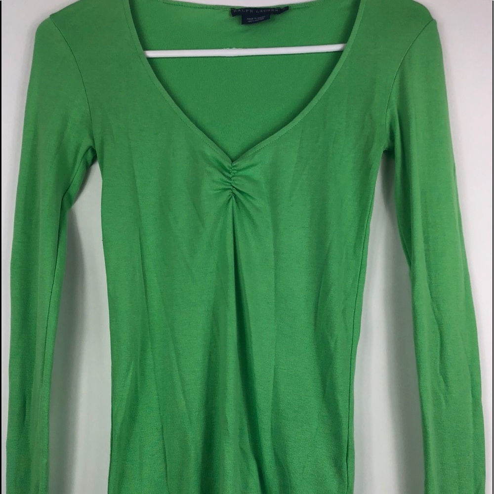 Ralph Lauren Women’s Size 2 Green Long Sleeved Tee